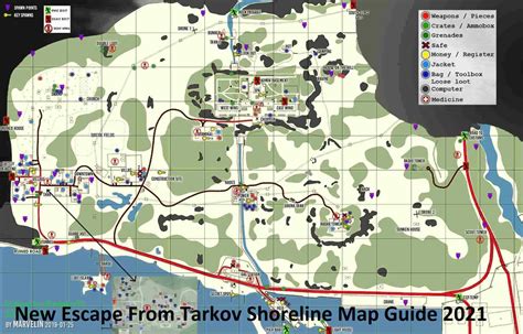 escape from tarkov shoreline map 2024